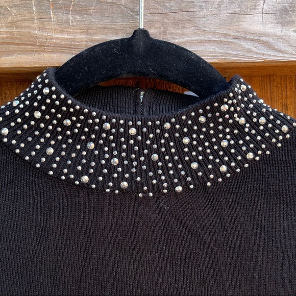 NWT premise • black mock neck shirt with sparkles - Picture 2 of 4